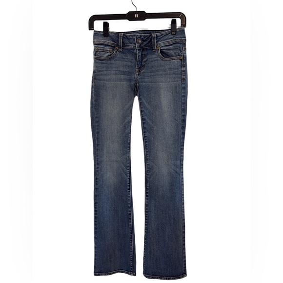 American Eagle Low Rise Kick Boot Jeans 0 - Picture 4 of 10